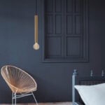 Φωτιστικό οροφής Lizy I Megapap E27 μεταλλικό μονόφωτο χρώμα χρυσό vintage Ø4x139εκ. - Image 2