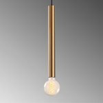 Φωτιστικό οροφής Lizy I Megapap E27 μεταλλικό μονόφωτο χρώμα χρυσό vintage Ø4x139εκ. - Image 4