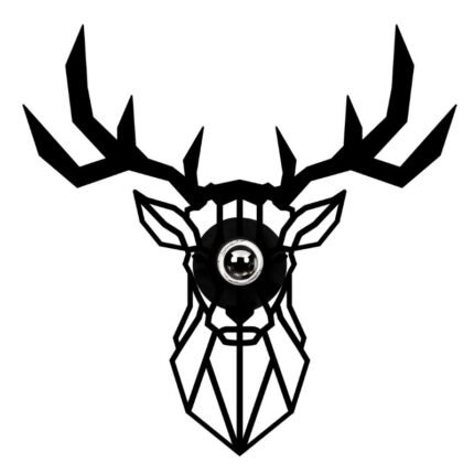 Βρες το Απλίκα τοίχου Deer Megapap E27 MDF χρώμα μαύρο 55x12x55εκ. σε μοναδική τιμή στο clickforshop.gr