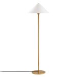 Βρες το Φωτιστικό δαπέδου Cansu Megapap E27 μεταλλικό χρώμα λευκό - χρυσό Ø46x150εκ. σε μοναδική τιμή στο clickforshop.gr