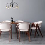 Φωτιστικό οροφής Samba Megapap E27 μεταλλικό εξάφωτο χρώμα μαύρο Ø68x50εκ. - Image 2