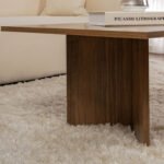 Τραπεζάκι σαλονιού Sabin Megapap χρώμα καρυδί 119x60x40εκ. - Image 4