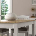 Τραπέζι Fira Megapap χρώμα λευκό - φυσικό οξιάς 180x90x78εκ. - Image 5