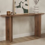 Βρες το Κονσόλα Sira Megapap χρώμα καρυδί 150x35x75εκ. σε μοναδική τιμή στο clickforshop.gr