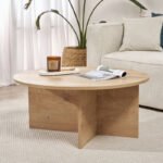 Βρες το Τραπεζάκι σαλονιού Soleil Megapap χρώμα sapphire oak Ø90x40εκ. σε μοναδική τιμή στο clickforshop.gr