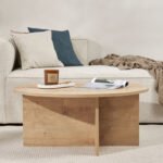 Τραπεζάκι σαλονιού Soleil Megapap χρώμα sapphire oak Ø90x40εκ. - Image 3