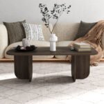 Τραπεζάκι σαλονιού Becaj Megapap χρώμα καρυδί 120x60x41,4εκ. - Image 3