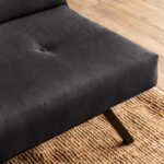 Καναπές - κρεβάτι Zola Megapap τριθέσιος υφασμάτινος χρώμα μαύρο 180x64x78εκ. - Image 4