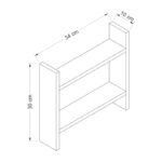 Ραφιέρα κουζίνας Denver Megapap χρώμα sapphire oak 34x10x30εκ. - Image 4