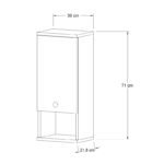 Ντουλάπι μπάνιου επιτοίχιο Mis Megapap χρώμα sapphire oak 30x21,8x71εκ. - Image 3