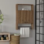 Βρες το Ντουλάπι μπάνιου επιτοίχιο Ela Megapap χρώμα καρυδί 60x15x87εκ. σε μοναδική τιμή στο clickforshop.gr