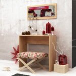 Βρες το Κονσόλα με καθρέπτη Cosenza Megapap χρώμα oak 80x30x82εκ. σε μοναδική τιμή στο clickforshop.gr