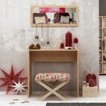 Κονσόλα με καθρέπτη Cosenza Megapap χρώμα oak 80x30x82εκ. - Image 2