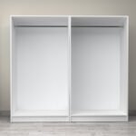 Ντουλάπα ρούχων Victoria Megapap τετράφυλλη χρώμα λευκό 200x60x181εκ. - Image 3