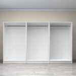 Ντουλάπα ρούχων Victoria Megapap εξάφυλλη χρώμα λευκό 300x60x181εκ. - Image 3