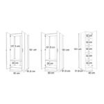 Ντουλάπα ρούχων Vivian Megapap πεντάφυλλη χρώμα λευκό 200x51,8x181εκ. - Image 5