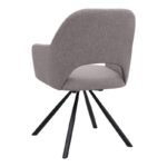 Σετ τραπεζαρία 5τμχ Rubes - Gabriel Megapap χρώμα γκρι σκυροδέματος - ανοιχτό μπεζ Ø100x78εκ. - Image 3