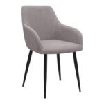 Σετ τραπεζαρία 5τμχ Rubes - Monica Megapap χρώμα λευκό - ανοιχτό μπεζ Ø100x78εκ. - Image 2