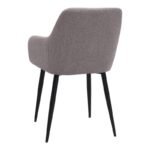 Σετ τραπεζαρία 5τμχ Rubes - Monica Megapap χρώμα λευκό - ανοιχτό μπεζ Ø100x78εκ. - Image 3