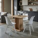 Βρες το Σετ τραπεζαρία 5τμχ Allos - Viva Megapap χρώμα sapphire oak - λευκό 75x75x77εκ. σε μοναδική τιμή στο clickforshop.gr