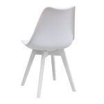 Σετ τραπεζαρία 5τμχ Allos - Viva Megapap χρώμα sapphire oak - λευκό 75x75x77εκ. - Image 3