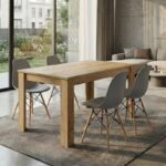 Βρες το Σετ τραπεζαρία 5τμχ Darlen - Nova Megapap χρώμα sapphire oak - γκρι 125x72x74εκ. σε μοναδική τιμή στο clickforshop.gr