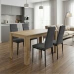 Βρες το Σετ τραπεζαρία 5τμχ Darlen - Rosa Megapap χρώμα sapphire oak - γκρι 125x72x74εκ. σε μοναδική τιμή στο clickforshop.gr