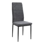 Σετ τραπεζαρία 5τμχ Darlen - Rosa Megapap χρώμα sapphire oak - γκρι 125x72x74εκ. - Image 2