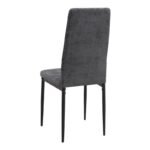 Σετ τραπεζαρία 5τμχ Darlen - Rosa Megapap χρώμα sapphire oak - γκρι 125x72x74εκ. - Image 3
