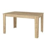 Σετ τραπεζαρία 5τμχ Darlen - Rosa Megapap χρώμα sapphire oak - γκρι 125x72x74εκ. - Image 4