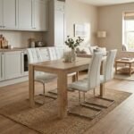 Βρες το Σετ τραπεζαρία 5τμχ Darlen - Vela Megapap χρώμα sapphire oak - λευκό 125x72x74εκ. σε μοναδική τιμή στο clickforshop.gr