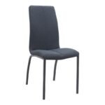 Σετ τραπεζαρία 5τμχ Darlen - Fina Megapap χρώμα sapphire oak - ανθρακί 125x72x74εκ. - Image 2