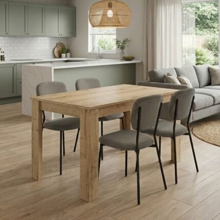 Βρες το Σετ τραπεζαρία 5τμχ Darlen - Kevin Megapap χρώμα sapphire oak - λαδί 125x72x74εκ. σε μοναδική τιμή στο clickforshop.gr