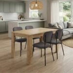 Βρες το Σετ τραπεζαρία 5τμχ Darlen - Kevin Megapap χρώμα sapphire oak - γκρι 125x72x74εκ. σε μοναδική τιμή στο clickforshop.gr