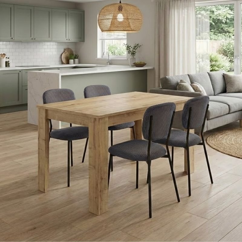 Σετ τραπεζαρία 5τμχ Darlen - Kevin Megapap χρώμα sapphire oak - γκρι 125x72x74εκ. Βρες το Σετ τραπεζαρία 5τμχ Darlen - Kevin Megapap χρώμα sapphire oak - γκρι 125x72x74εκ. σε μοναδική τιμή στο clickforshop.gr