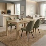 Βρες το Σετ τραπεζαρία 5τμχ Darlen - Christy Megapap χρώμα sapphire oak - λαδί 125x72x74εκ. σε μοναδική τιμή στο clickforshop.gr