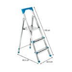 Σκάλα Gi200 Perilla μεταλλική 2+1 σκαλοπάτια 60εκ. - Image 2