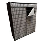 Βρες το Ντουλάπα Perilla υφασμάτινη με φερμουάρ χρώμα γκρι 117x48x145εκ. σε μοναδική τιμή στο clickforshop.gr