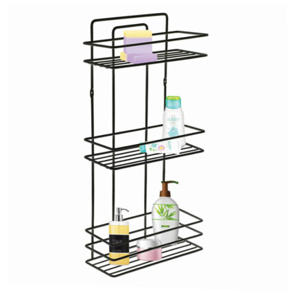 Βρες το Ραφιέρα μπάνιου Perilla μεταλλική χρώμα μαύρο 27x12x54εκ. σε μοναδική τιμή στο clickforshop.gr