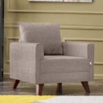 Βρες το Πολυθρόνα Bella Megapap υφασμάτινη χρώμα κρεμ 82x81x85εκ. σε μοναδική τιμή στο clickforshop.gr