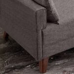 Καναπές Bella Megapap τριθέσιος υφασμάτινος χρώμα καφέ 208x81x85εκ. - Image 3