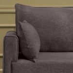 Καναπές Bella Megapap τριθέσιος υφασμάτινος χρώμα καφέ 208x81x85εκ. - Image 4