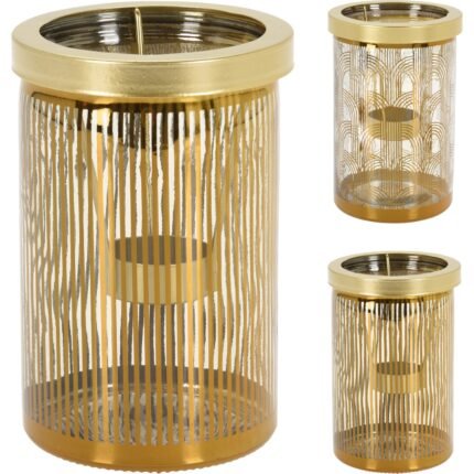 Βρες το Θήκη Ρεσώ ArteLibre Χρυσό/Διάφανο Γυαλί/Μέταλλο 10x15cm Σε 2 Σχέδια σε μοναδική τιμή στο clickforshop.gr