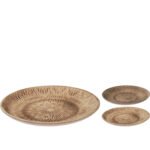 Βρες το Πιάτο ArteLibre Καφέ Ξύλο 29.5x29.5x3cm Σε 2 Σχέδια σε μοναδική τιμή στο clickforshop.gr