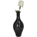 Βάζο ArteLibre Μαύρο Γυαλί 14x14x32.5cm - Image 2