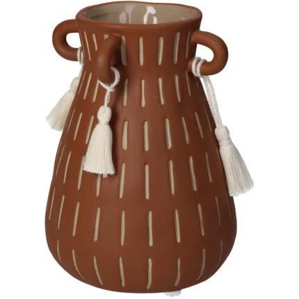 Βρες το Βάζο ArteLibre Καφέ Κεραμικό 11.6x11.6x15.3cm σε μοναδική τιμή στο clickforshop.gr