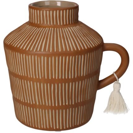 Βρες το Βάζο ArteLibre Καφέ Κεραμικό 18.4x14.8x17.9cm σε μοναδική τιμή στο clickforshop.gr