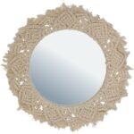 Βρες το Καθρέπτης ArteLibre Μακραμέ Φυσικό Βαμβακερό 35x2x35cm σε μοναδική τιμή στο clickforshop.gr