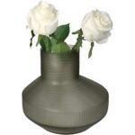 Βάζο ArteLibre Καφέ Γυαλί 23.5x23.5x20.5cm - Image 2