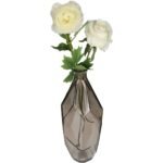 Βάζο ArteLibre Καφέ Ανακυκλωμένο Γυαλί 13x13x31cm - Image 2